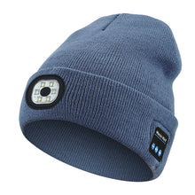 Warm LED Beanie with Bluetooth 5.4 Stereo, USB Rechargeable & 3-Level Adjustable Light | Music & Heating Winter Hat