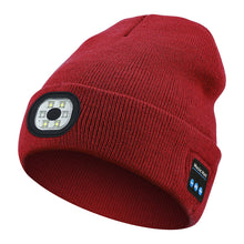 Warm LED Beanie with Bluetooth 5.4 Stereo, USB Rechargeable & 3-Level Adjustable Light | Music & Heating Winter Hat