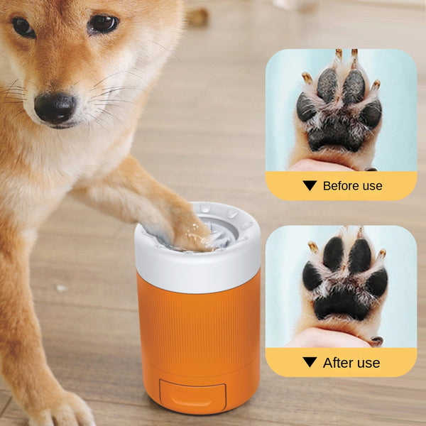 Portable Dog Paw Cleaner Cup | Soft Silicone Foot Washer for Muddy Paws