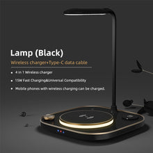 Modern 3-in-1 LED Desk Lamp & Wireless Charger