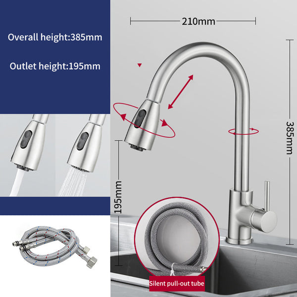 Stainless Steel Pull Type Faucet