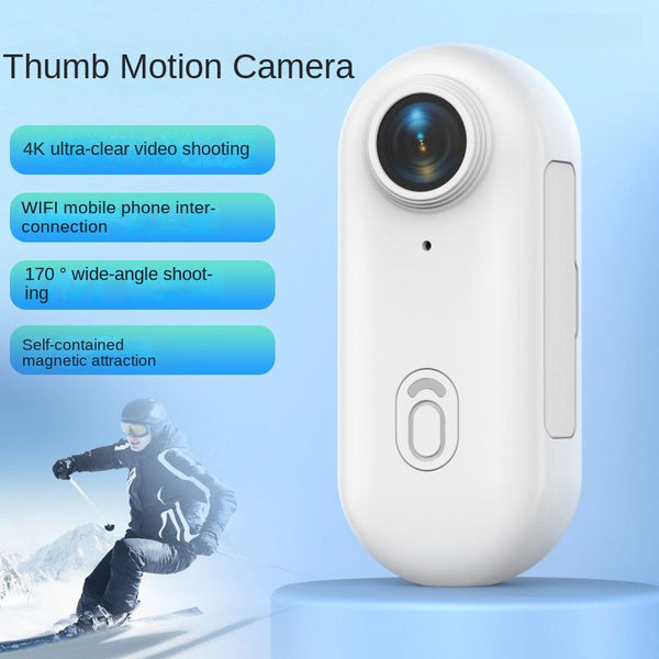 4K Magnetic Thumb Camera | Mini Action Cam for Bikes, Pets & Vlogging (H88 Pro)