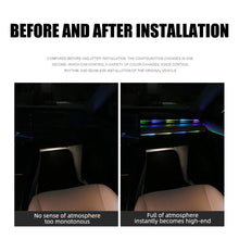 10-IN-1 Ambient LED Car Interior Light with Acrylic Rainbow Strip