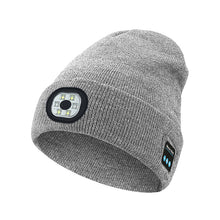 Warm LED Beanie with Bluetooth 5.4 Stereo, USB Rechargeable & 3-Level Adjustable Light | Music & Heating Winter Hat