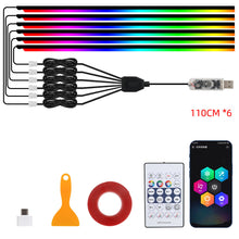 10-IN-1 Ambient LED Car Interior Light with Acrylic Rainbow Strip