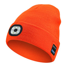 Warm LED Beanie with Bluetooth 5.4 Stereo, USB Rechargeable & 3-Level Adjustable Light | Music & Heating Winter Hat