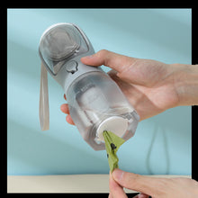 3-in-1 Portable Pet Water Bottle | Leak-Proof Travel Dispenser with Food Box