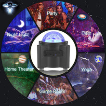 HD Galaxy Projector & Home Planetarium | Rechargeable Night Light with 12 Solar System Discs