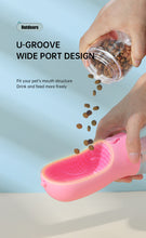 3-in-1 Portable Pet Water Bottle | Leak-Proof Travel Dispenser with Food Box