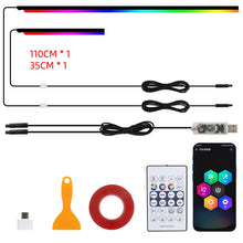 10-IN-1 Ambient LED Car Interior Light with Acrylic Rainbow Strip