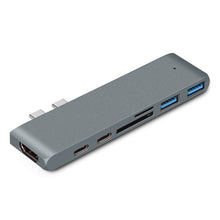 7-in-1 Dual USB-C Hub for MacBook Pro/Air
