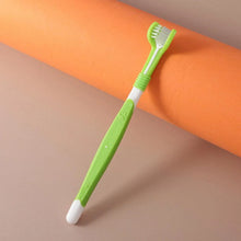 Pet Cavern™ Multi Angle Rubber Plastic Dog Cat Toothbrush Pet Care