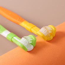Pet Cavern™ Multi Angle Rubber Plastic Dog Cat Toothbrush Pet Care