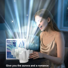 AuroraShell™ by VUYLO Starry Projector Lamp 🐚🌌 Dreamy Night Glow