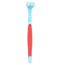 Pet Cavern™ Multi Angle Rubber Plastic Dog Cat Toothbrush Pet Care