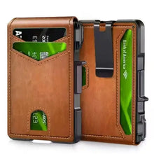 SecureSnap™ Smart RFID Wallet 🔒💼 Pop-Up. Protected. Stylish.