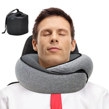 Travel Neck Pillow; Memory Foam Comfort for Rest Anywhere