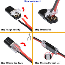 Double-Wire Connector: Secure Lock, Instant Plug-In Power 🔌