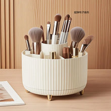 360° Rotating Makeup Organizer with 5 Compartments Storage