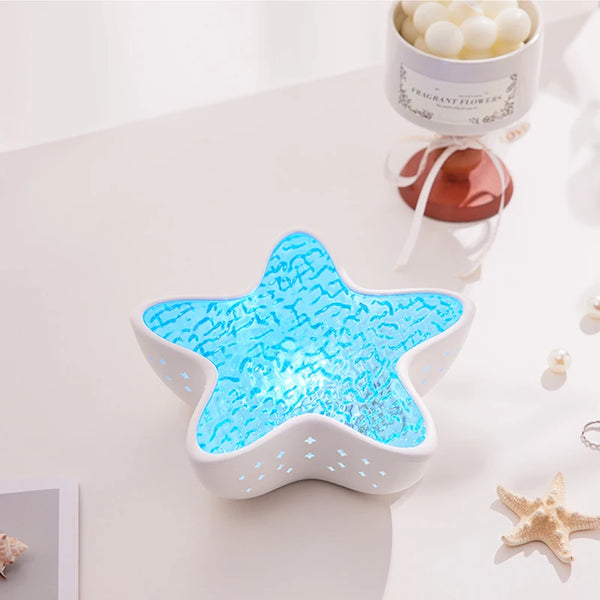 Starry Glow: Starfish LED Projector Lamp
